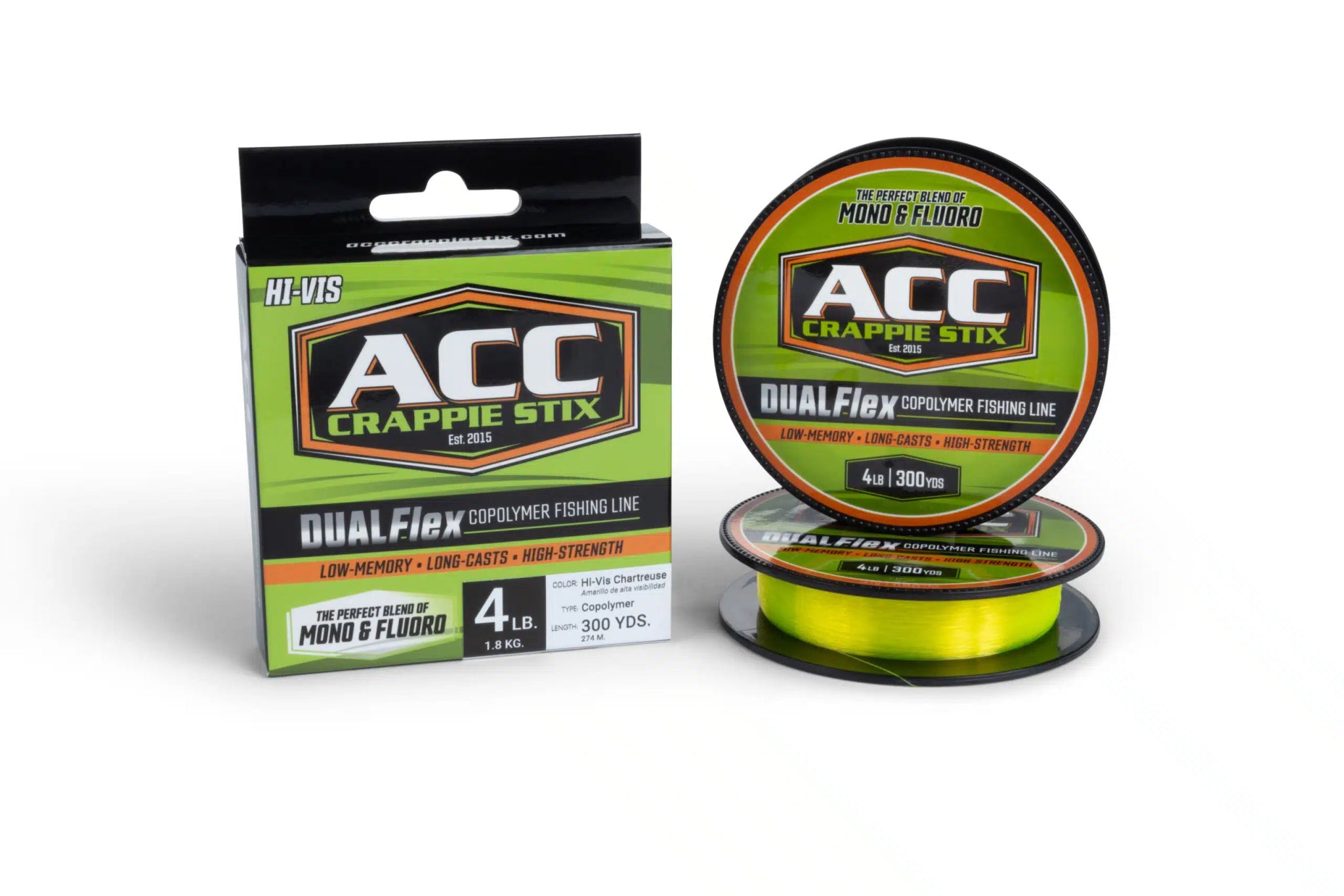 ACC Crappie Stix Dual Flex Copolymer Fishing Line ACC Crappie Stix Dual Flex Copolymer Fishing Line