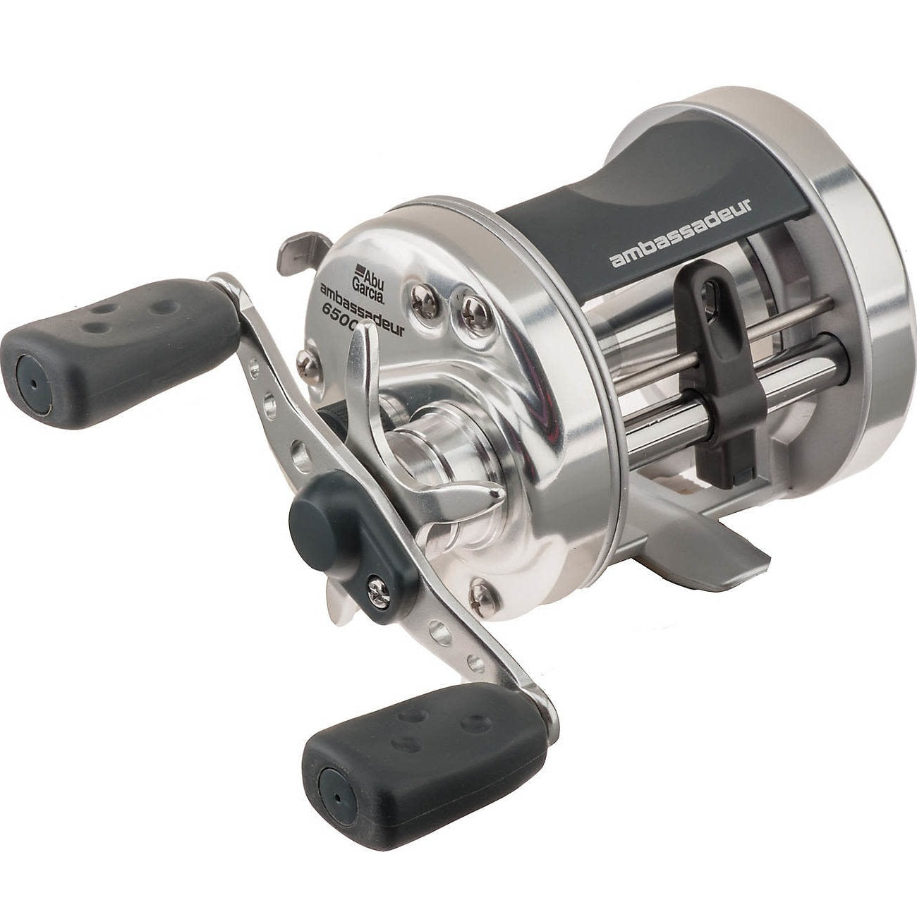 Abu Garcia 6500 (S) Round Reel - Silver - Hamilton Bait and Tackle