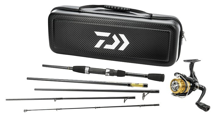 Daiwa Carbon Case Freshwater Travel Combo - 6'3" ML - Hamilton Bait and Tackle