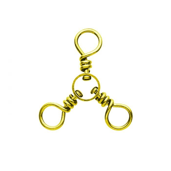 Eagle Claw Brass 3-Way Swivel - Hamilton Bait and Tackle