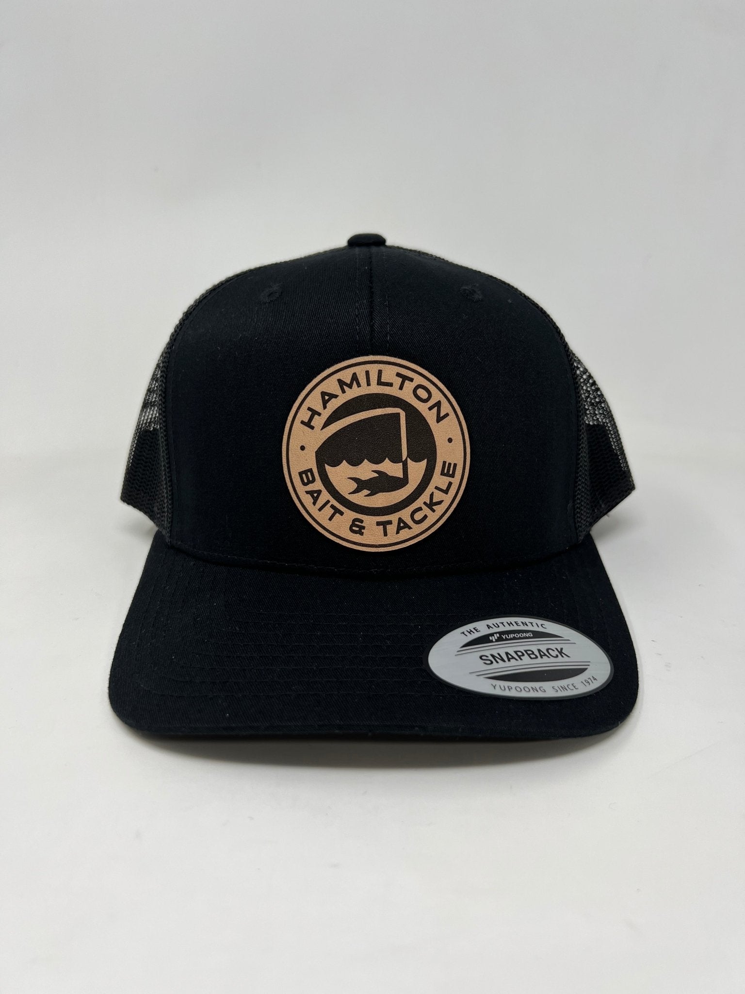 HBT Leather Patch Logo Hat - Hamilton Bait and Tackle