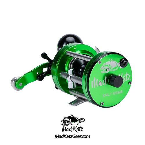 green shimano reel Mad Katz Xalt 6550 Goblin Reel
