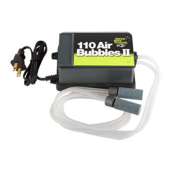 Marine Metal 110V Air Pump Dual Outlet (Tube & Stones) - Hamilton Bait and Tackle