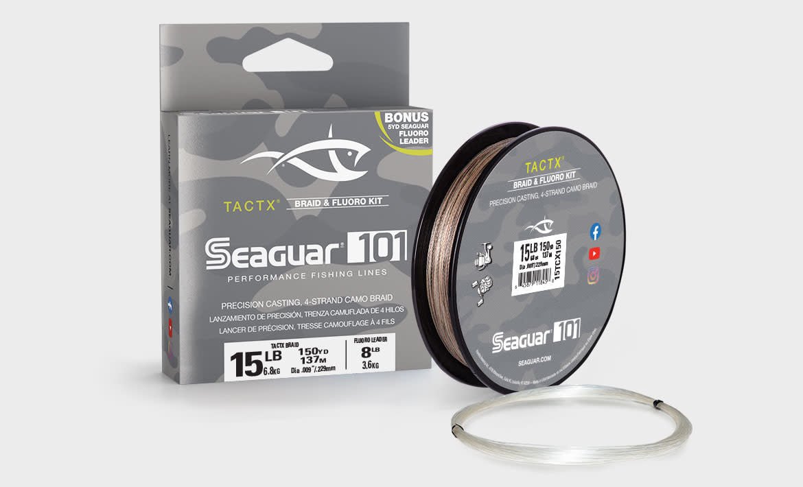 Seaguar101 TactX Braid with Fluorocarbon Leader - Hamilton Bait and Tackle