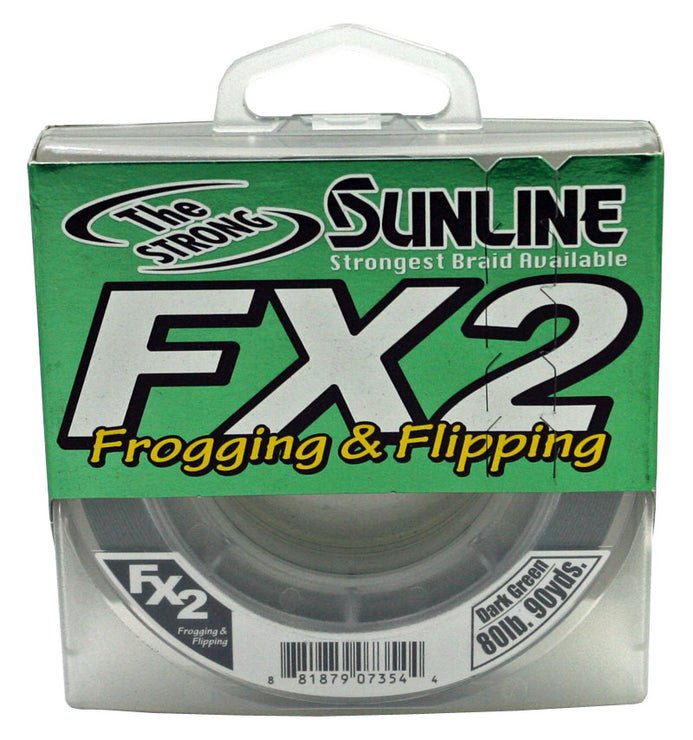 best brand braided fishing line Sunline FX2 Braided Fishing Line - Dark Green