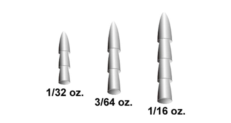 X-Zone Lead Pagoda Nail Sinker - Hamilton Bait and Tackle