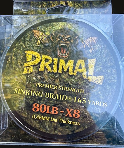 Brandons Monkey Bait Primal 80LB Sinking Braid - Hamilton Bait and Tackle