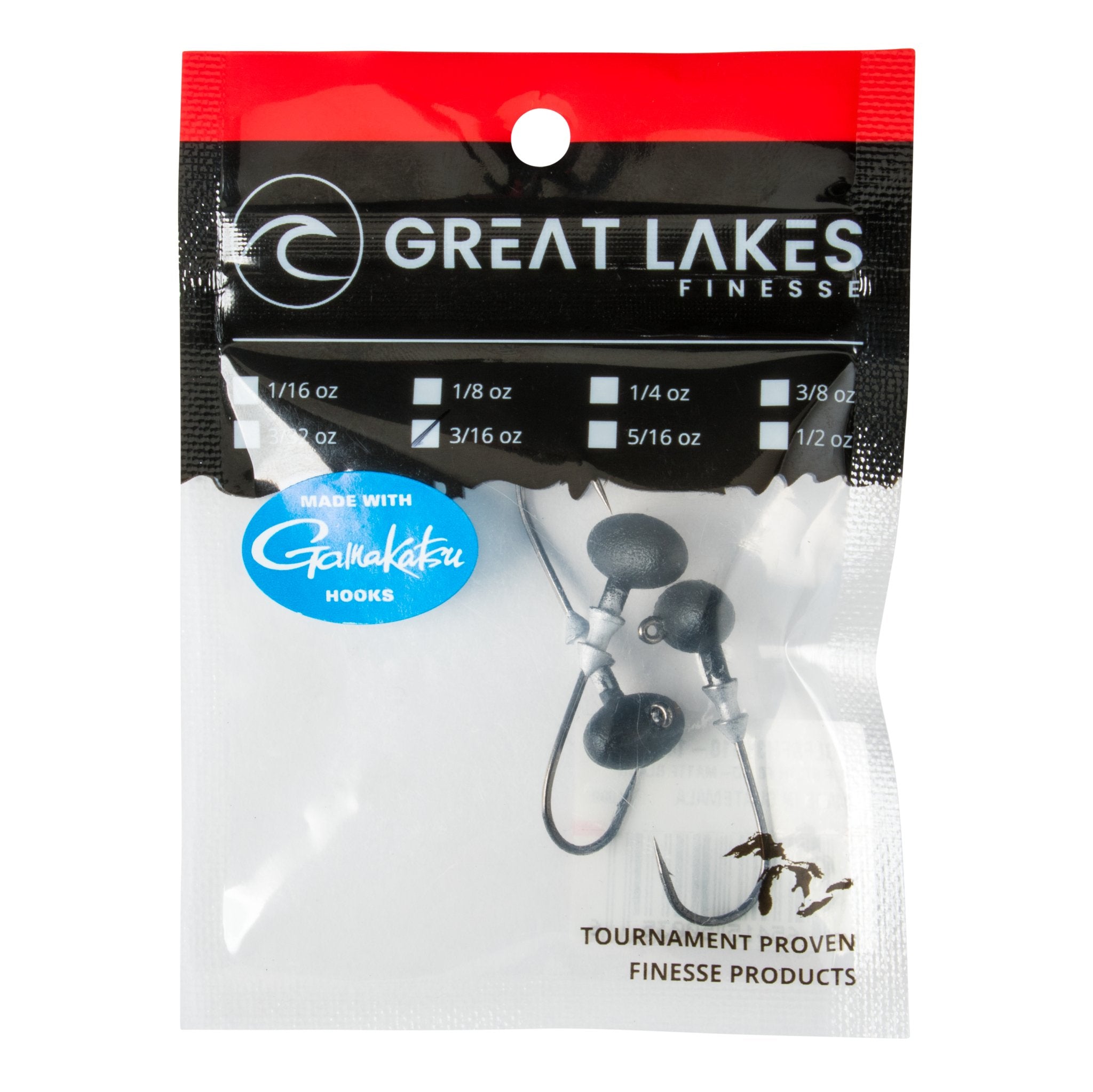 Great Lakes Finesse Stealth Football Head - Hamilton Bait and Tackle