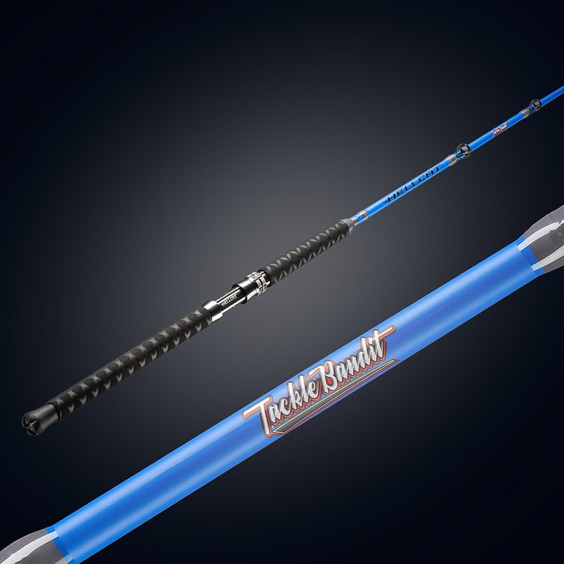 7'6 Catch the Fever Blue Hellcat Casting Rod