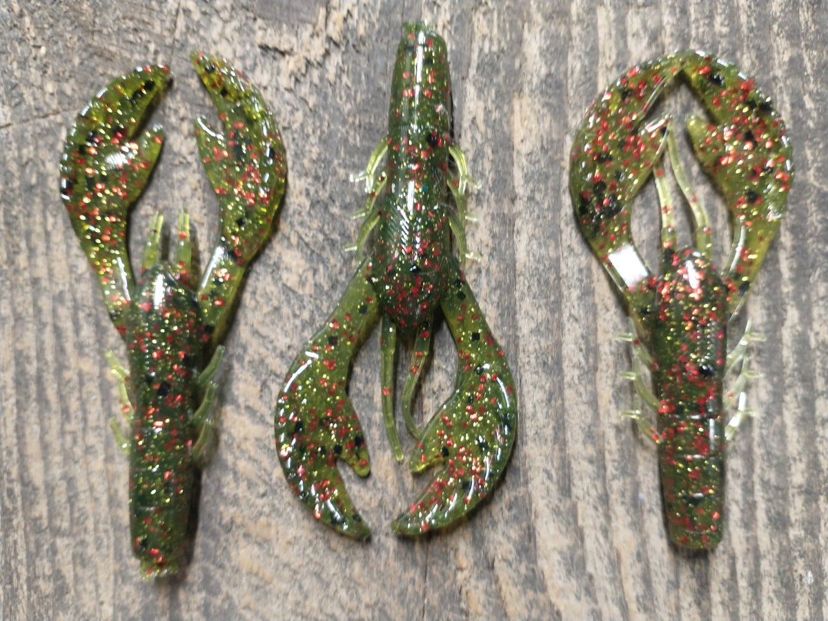 A-Game Custom Lures 3.5" Bruiser Craw - Hamilton Bait and Tackle