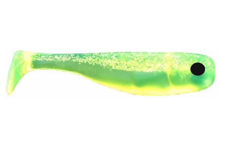 Big Joshy Swimbaits J5 Chartreuse Shad P.B.F. 5 4 PK Soft Fishing Lure  #J5-18