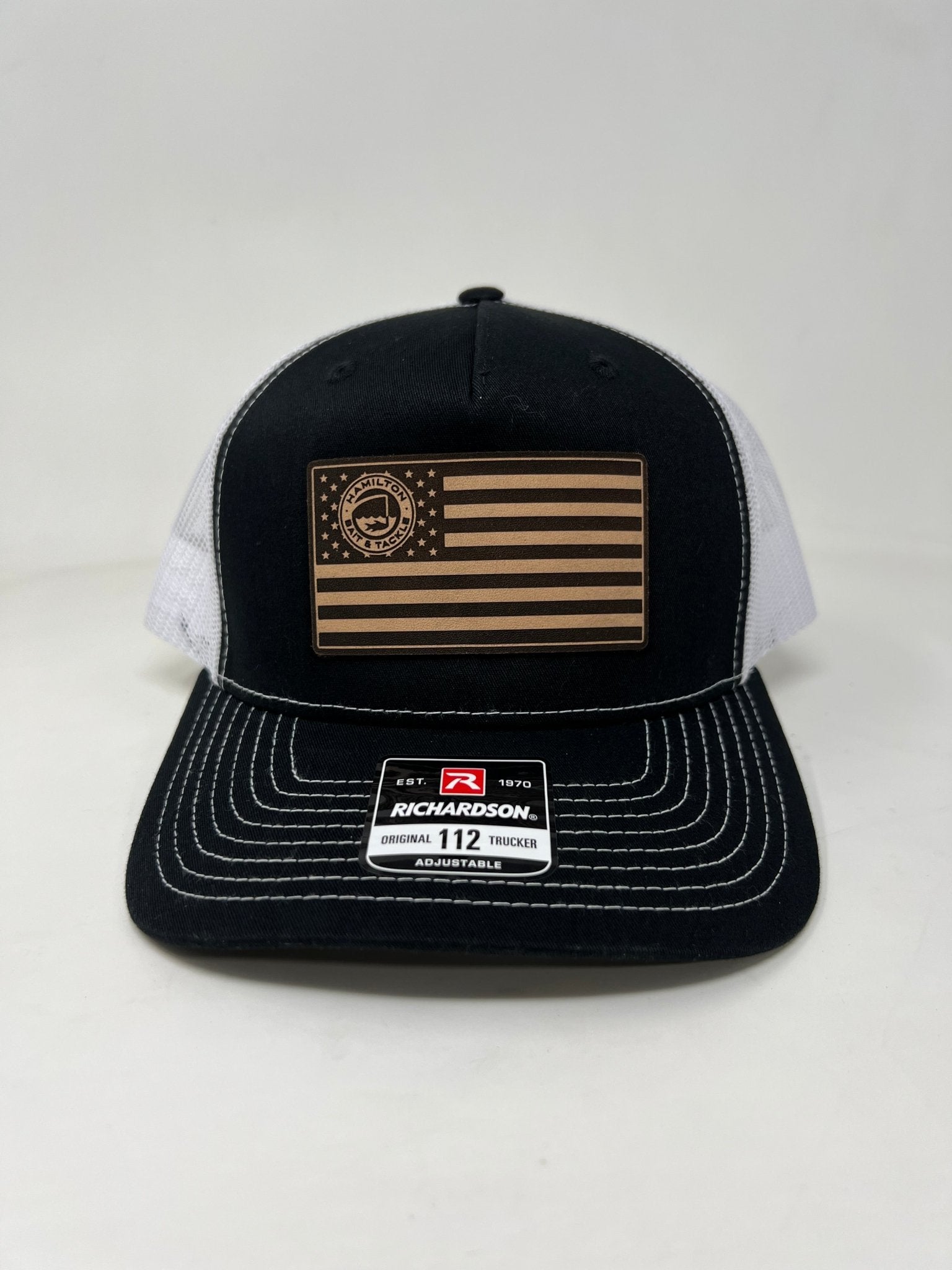 HBT Leather American Flag Patch Hat - Hamilton Bait and Tackle