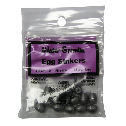 Water Gremlin Egg Sinkers - Hamilton Bait and Tackle